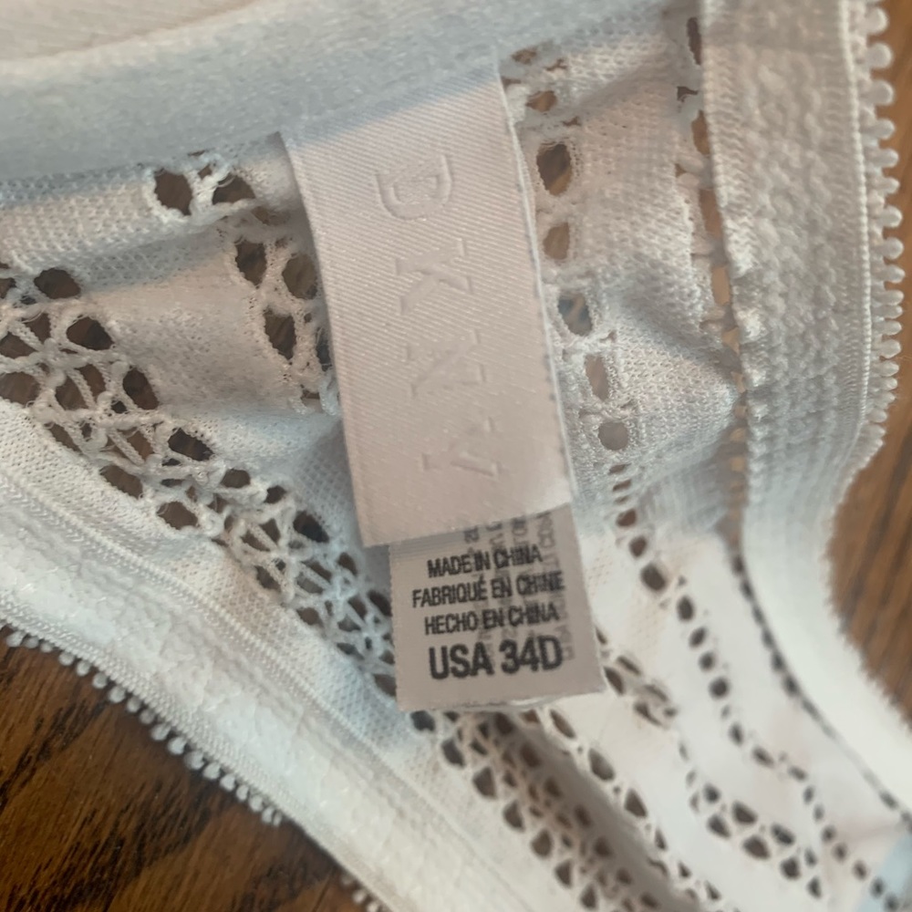 White racer back bra